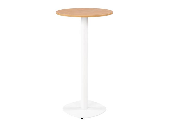Guéridon Caféteria NewLine rond Ø.60 x H.110 cm - Plateau Chêne - Pied Blanc