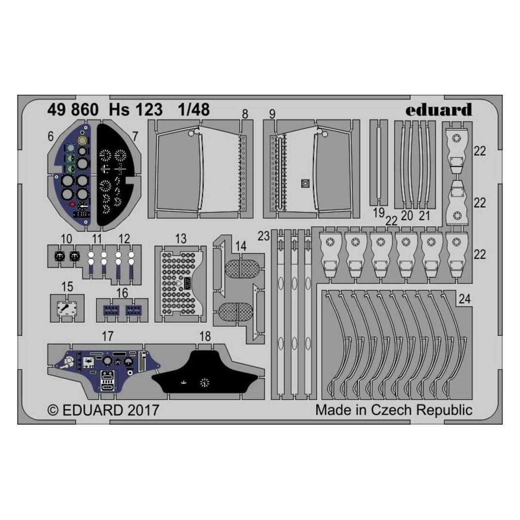 Eduard Hs 123 for Gaspatch Models (49860)