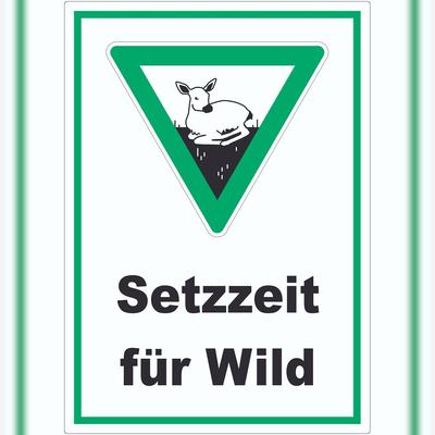 HB-Druck Setzzeit für Wild Aufkleber A2 (420x594mm)