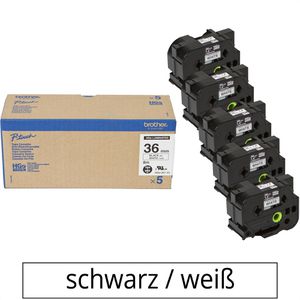 Brother HGe-261V5 36mm Schriftband P-touch Tape 5