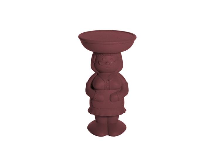 SLIDE table basse AMANDA (Hibiscus red - Polyéthylène)