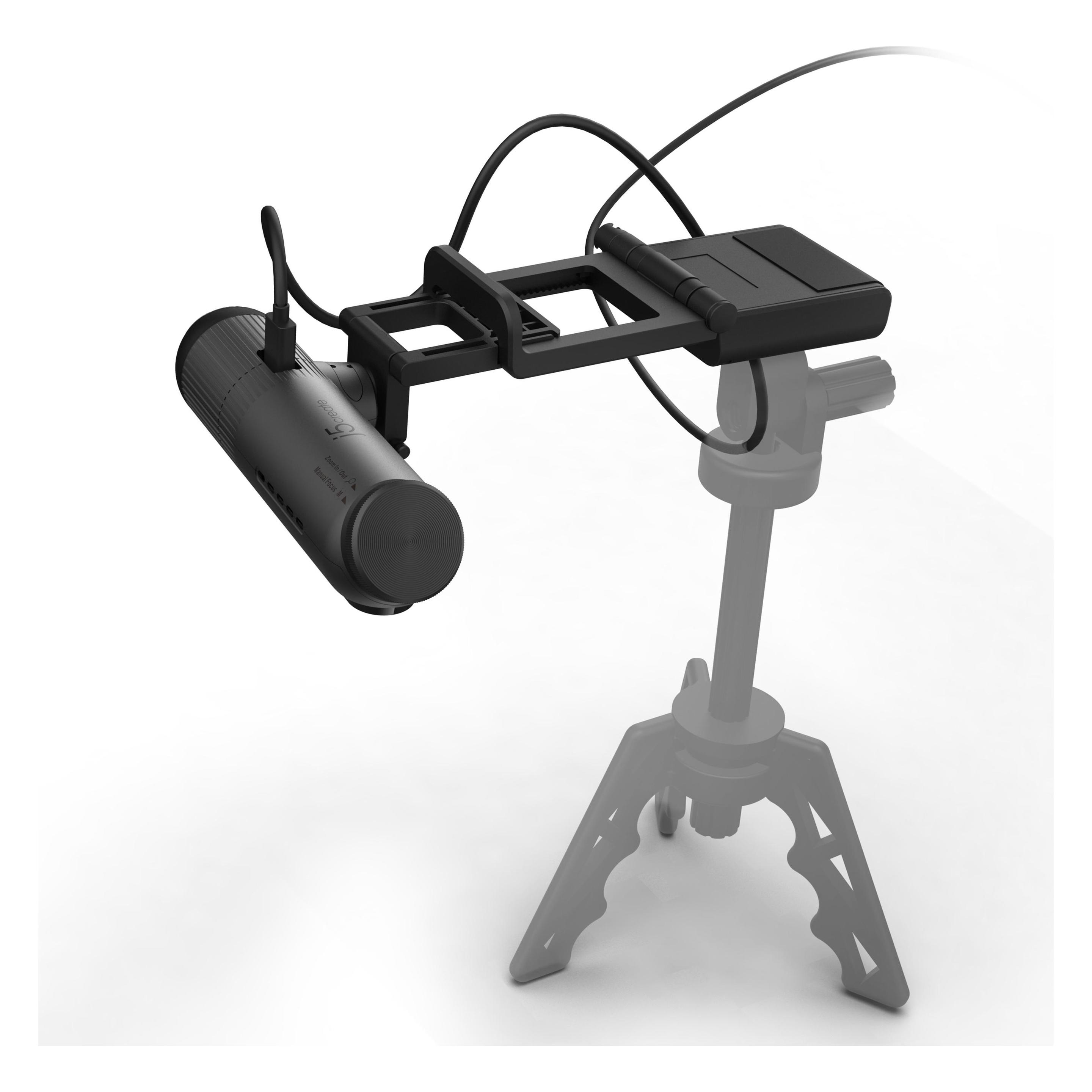 j5Create Webcam 2K con IA e Auto-Focus, 5 MP, 2560 x 1440 Pixel, 2K Ultra HD, 60 fps, USB-C, Nero (5 Mpx) (JVU302-N)