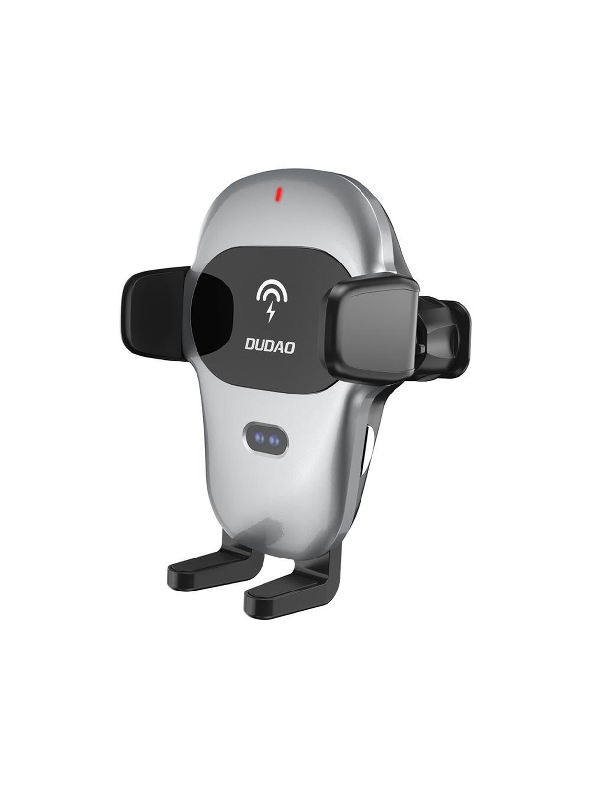 Dudao Automatic Car Holder with Built-in Qi 15W Wireless Charger Gray (F20xs)