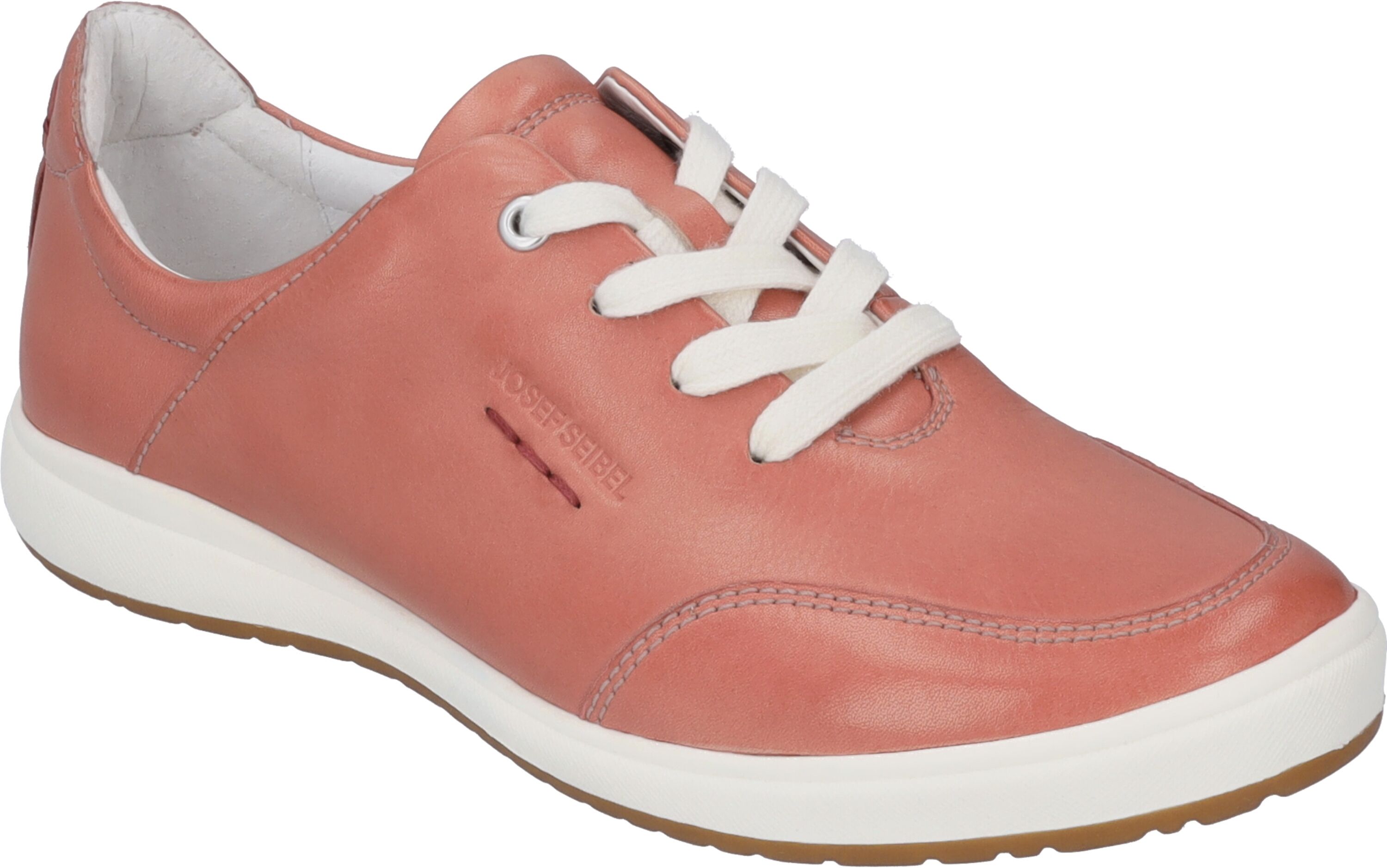Sneaker JOSEF SEIBEL "Caren 41, lachs", Damen, Gr. 37, orange (lachs), Obermaterial: 100% Rindsleder Leather cow., Schuhe Sneaker