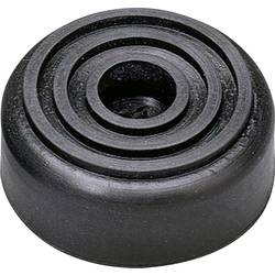 Monacor HF-155 Gerätefuß mit Bohrung Schwarz (Ø x H) 38 mm x 15 mm 1 St. 0034330