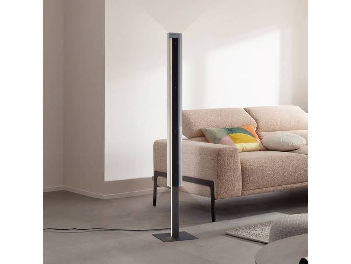 Schöner Wohnen LED Stehlampe Lena, dimmbar, schwarz, für Wohn- / Esszimmer, Metall, Modern