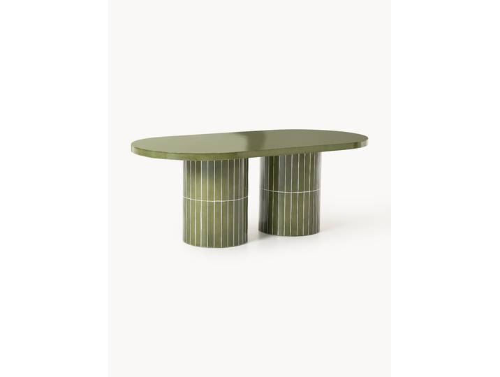 Table de jardin ovale Saya, 200 x 100 cm