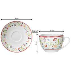 Ritzenhoff & Breker SHANTI Kaffeetasse mit Untertasse 220 ml