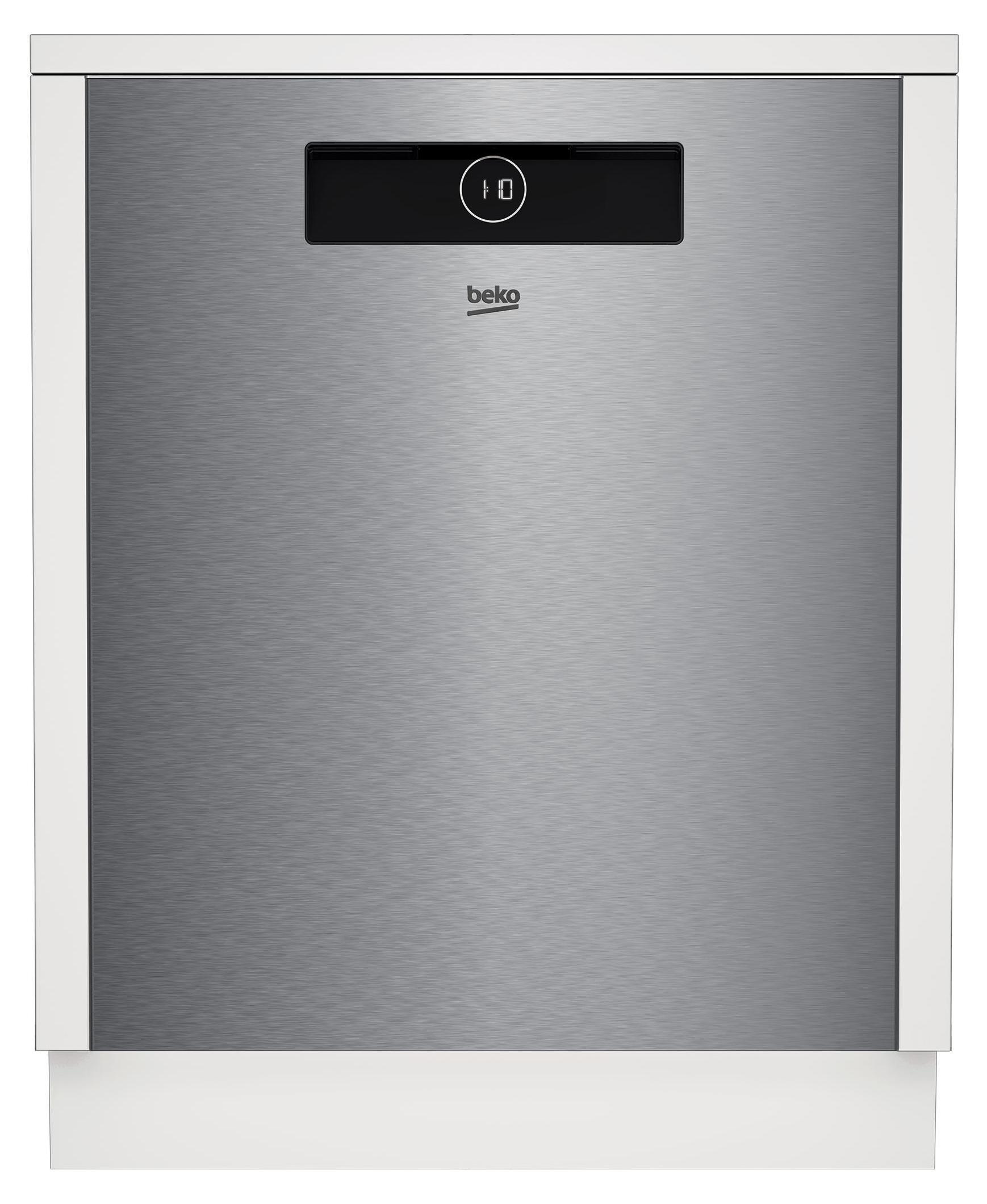 Beko b100 BG840EXUB, Unterbau, Standardgröße (60 cm), Edelstahl, LCD, Zusammenklappbar, Zusammenklappbar