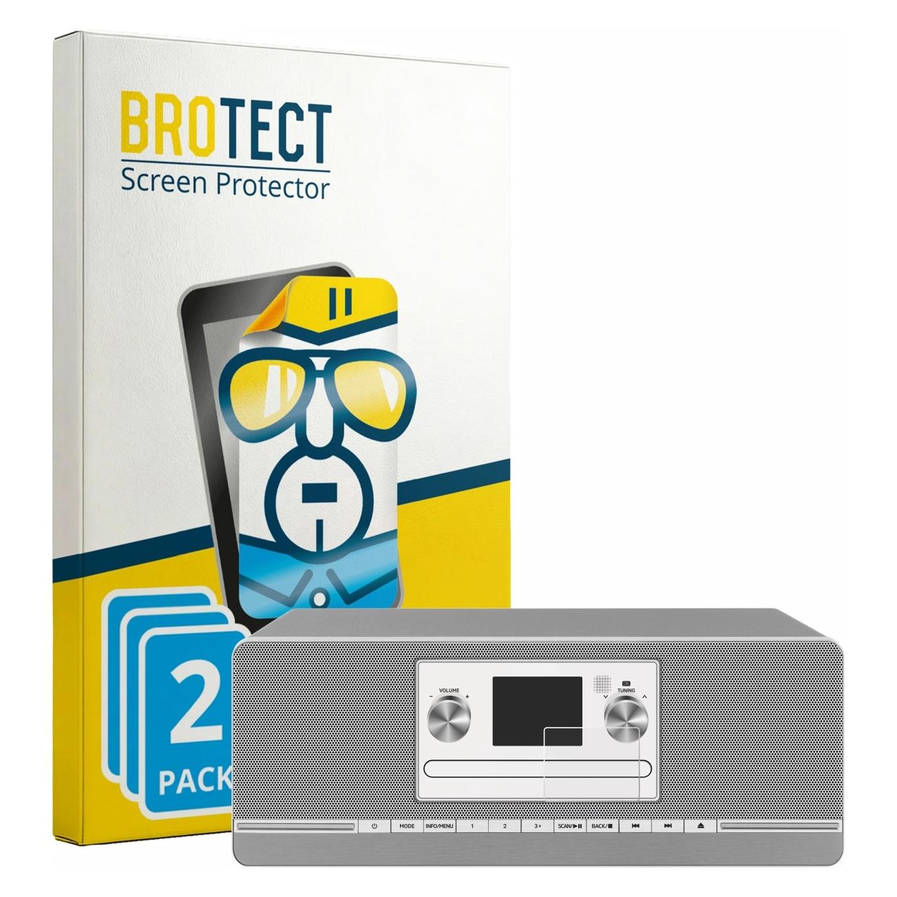 Brotect Schutzfolie für TechniSat Digitradio 372 CD Displayschutz Displayschutzfolie Folie Klar Transparent (1864449)