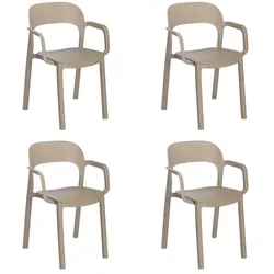 Sesseln Ona garbar Kunststoff Beige (4er Set)