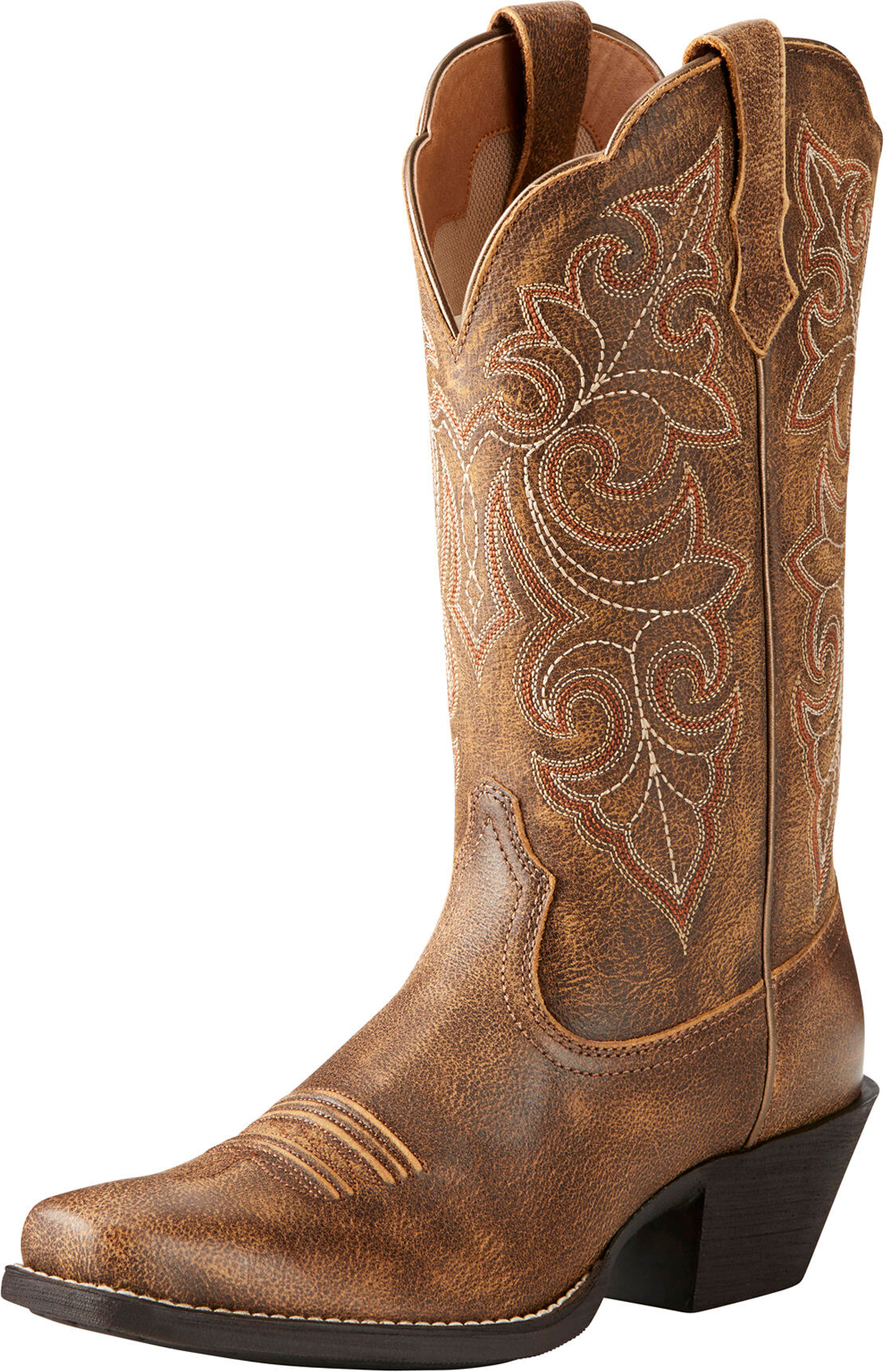 Women's Round Up Square Toe Cowgirl Boots in Vintage Bomber, Size: 7.5 B / Medium by Ariat