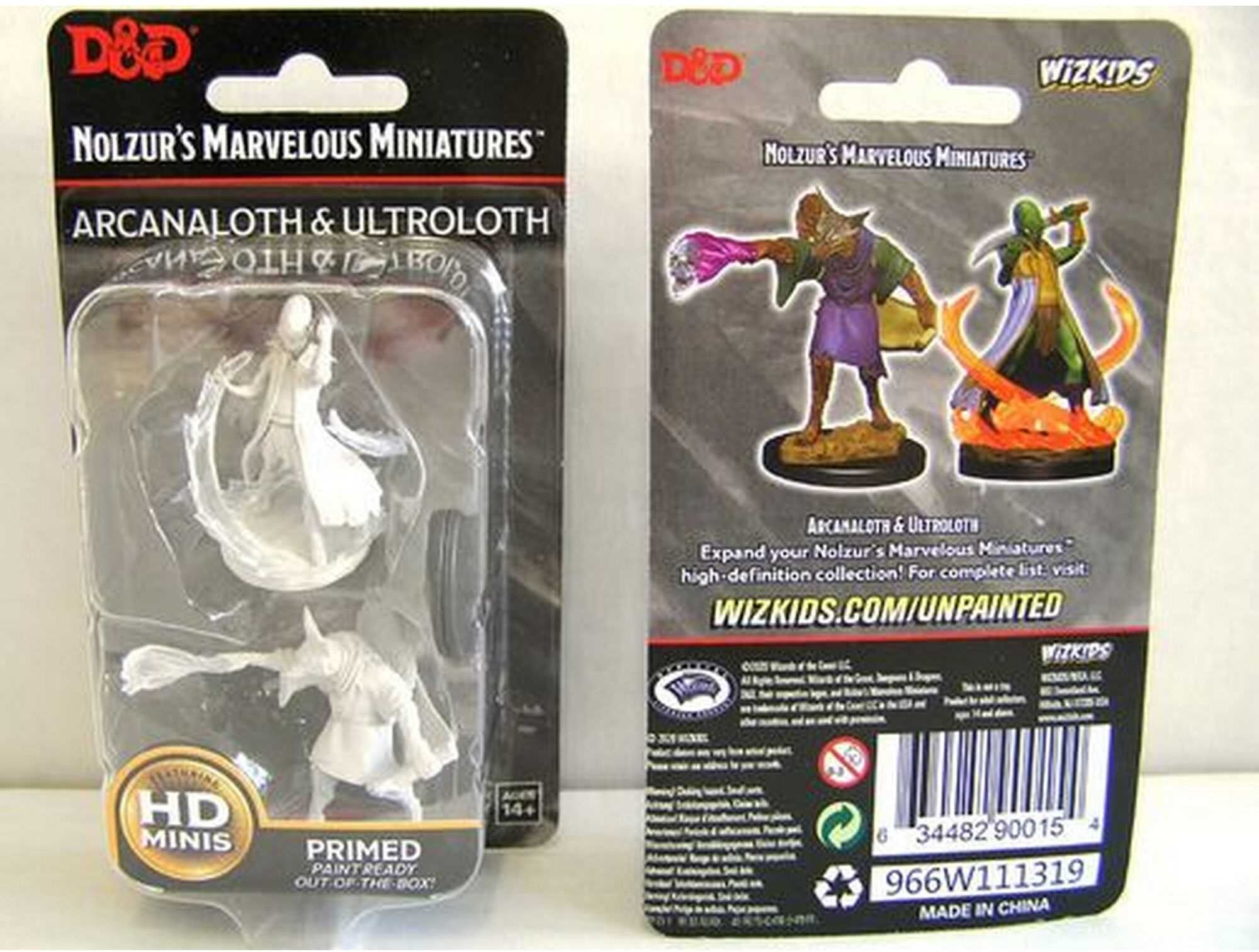 Wiz Kids LLC Nolzur's Marvelous Unpainted Miniatures Set, Arcanaloth and Ultroloth, Wiz Kids, Dungeons & Dragons