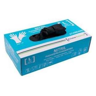 Multi Handske Engangs Prime Source STANDARD str L uden Pudder Nitril AQL 1.5 Sort,100 stk/pk (L) (5710876445861)