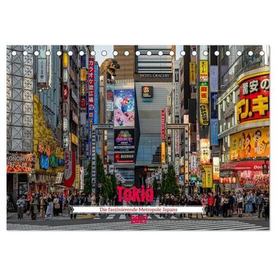 Tokio. Die faszinierende Metropole Japans (Tischkalender 2027 DIN A5 quer), CALVENDO Monatskalender