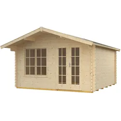 Skan Holz 45 mm Blockbohlenhaus Stavanger/Skagen-380 x 380 cm