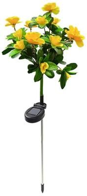 Inspired Living Solar Azalea Flower Garden Lights Waterproof LED Outdoor Landscape Lighting yellow