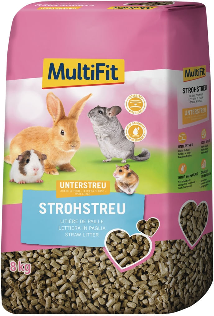MultiFit Lettiera Pellet in Paglia 8KG