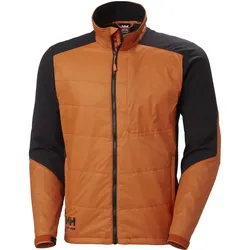 Steppjacke "KENSINGTON" - 4XL - dunkelorange/schwarz