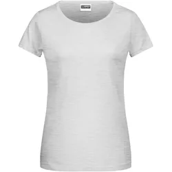 Damen Basic T-Shirt "8007" - L - ash