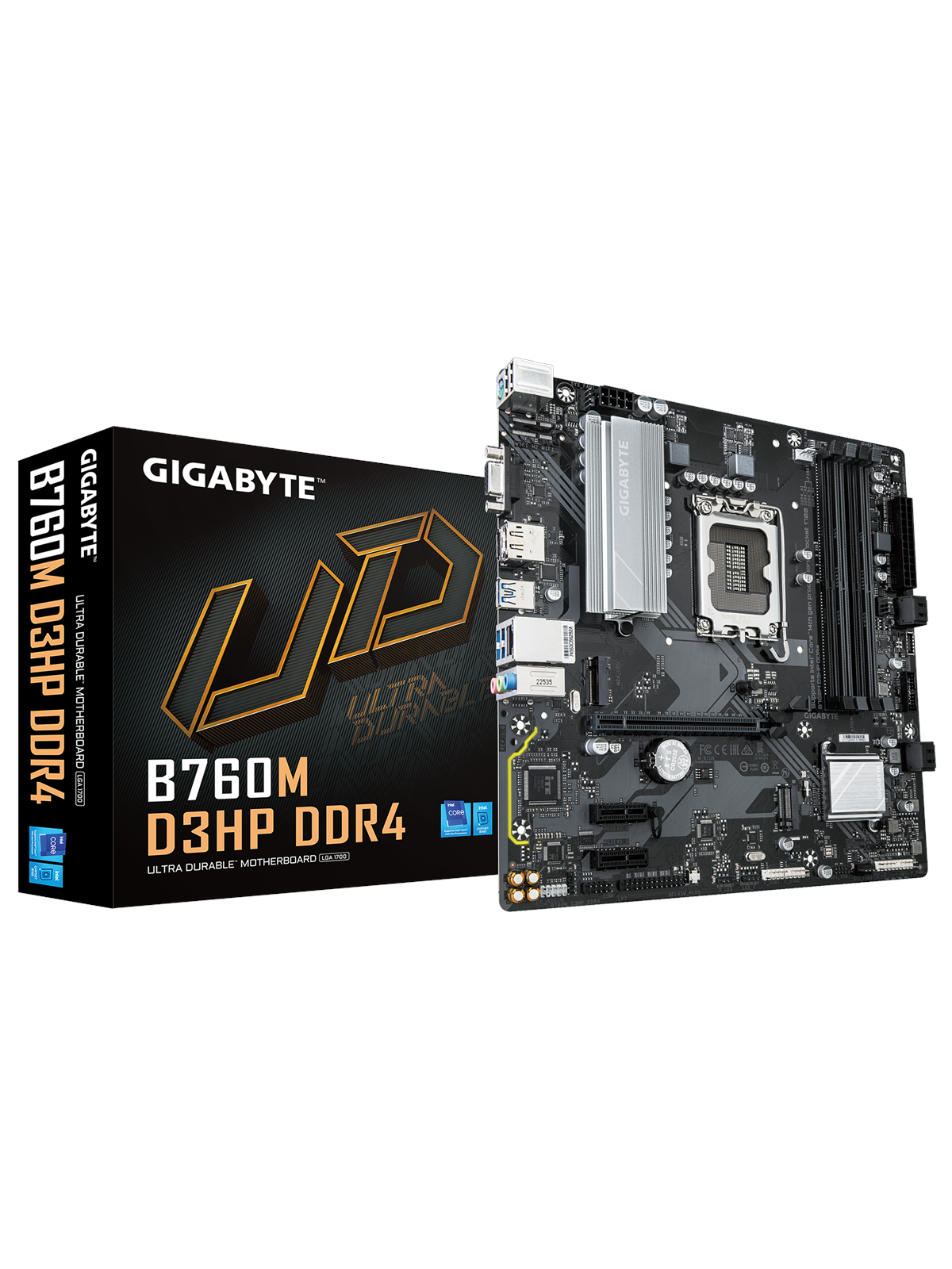 GIGABYTE B760M D3HP DDR4 Mainboard - Intel B760 - Intel LGA1700 - DDR4 RAM - Micro-ATX
