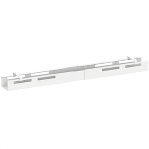 Geramöbel Kabelwanne S-500800-W, weiß, zum Anschrauben, aus Metall, 110-170 cm