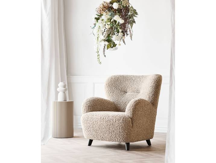 Fauteuil lounge Marron Peluche 86 x 87 x 84cm