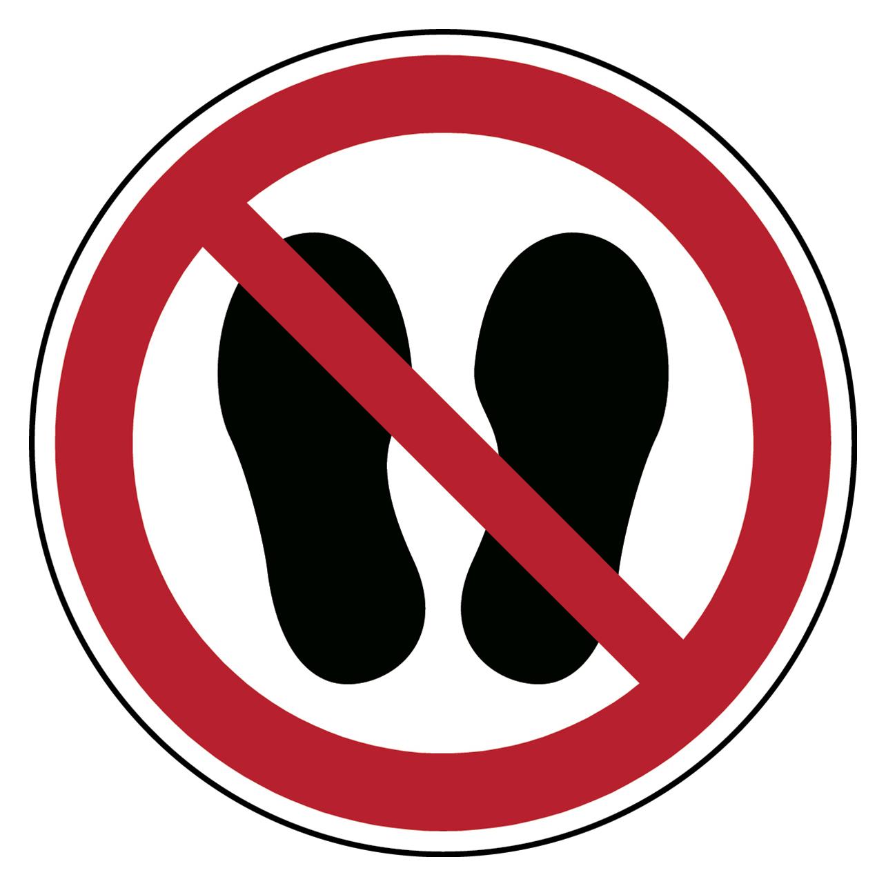 Brady Do not walk or stand here - (P/P024/NT-SA-DIA 50/6-B)