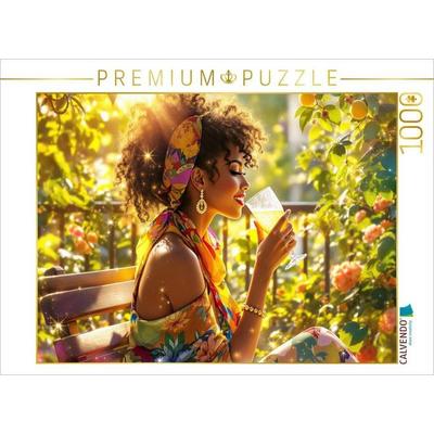 CALVENDO Puzzle Ein kühler Schluck | 1000 Teile Lege-Größe 64x48cm Foto-Puzzle für glückliche Stunden