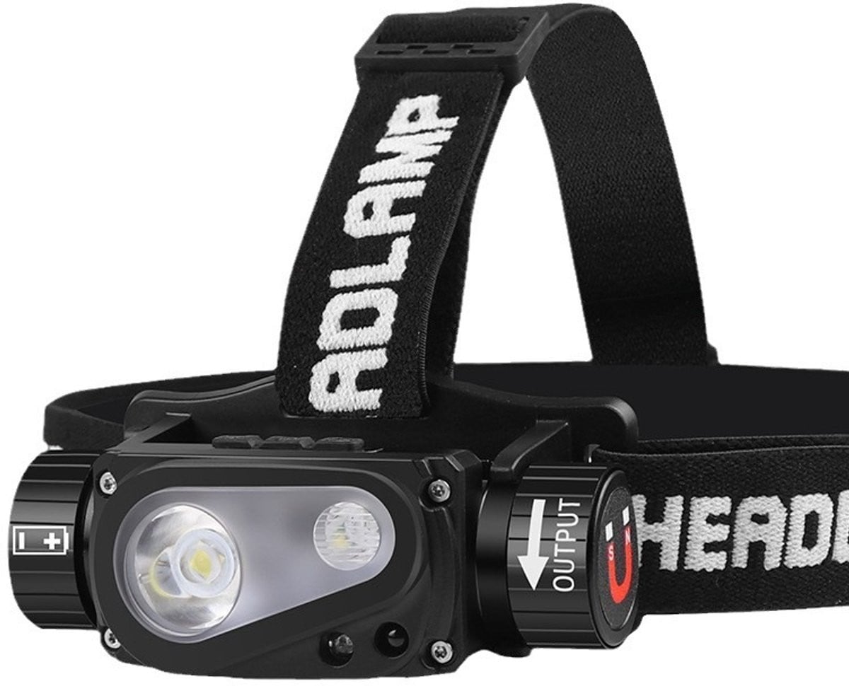 Superheldere oplaadbare LED-hoofdlamp met magnetische hoofdband en 21700 batterij voor volwassenen