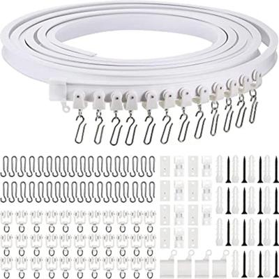 Inspired Finds Modern Bendable Nano Silent Curtain Rail Track System 6.56 Ft
