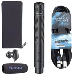 Tascam TM-200SG Richtrohr Mikrofon mit XLR-Kabel, Mikrofon