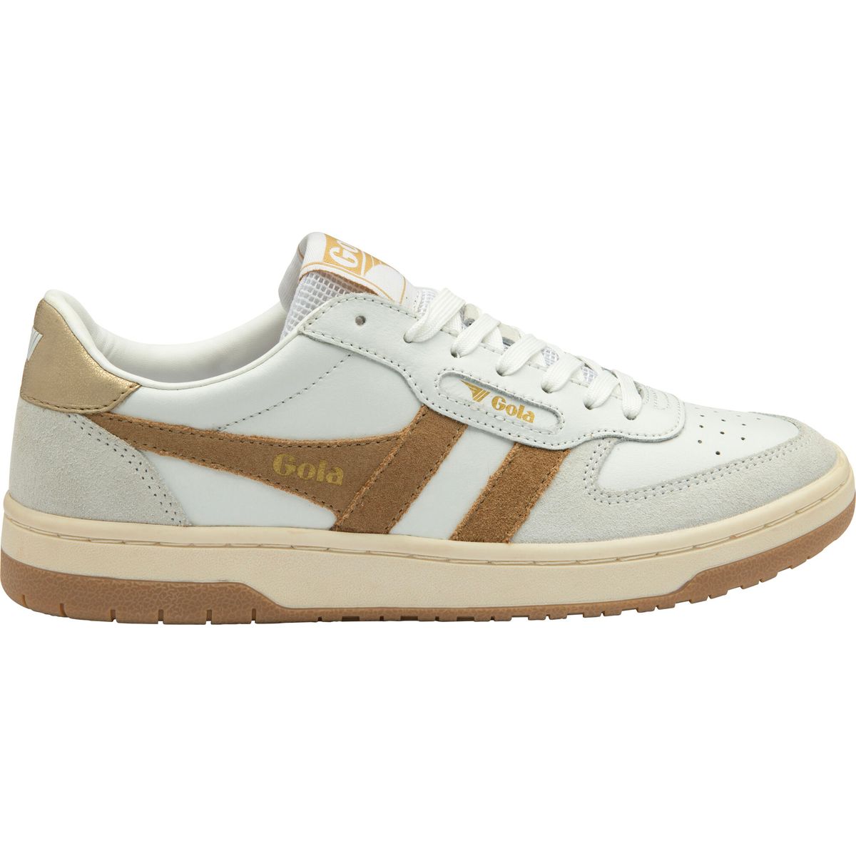 Gola Hawk Sneaker Women white/light caramel/gold (WC) 40 CLB336-WC-40-whitelightcaramelgold