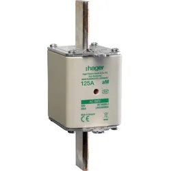 Hager LNH2125M6A NH-Sicherungseinsatz NH2 690V aM 125A Kombimelder Grifflasche spannunsgführend