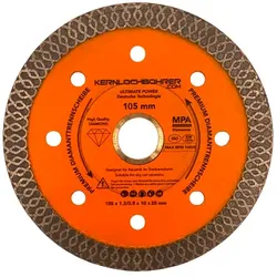 Diamanttrennscheibe Ø 105mm 20mm - Trennscheibe für Feinsteinzeug/Keramik/Granit, für Winkelschleifer/Trennschleifer | X-Turbo