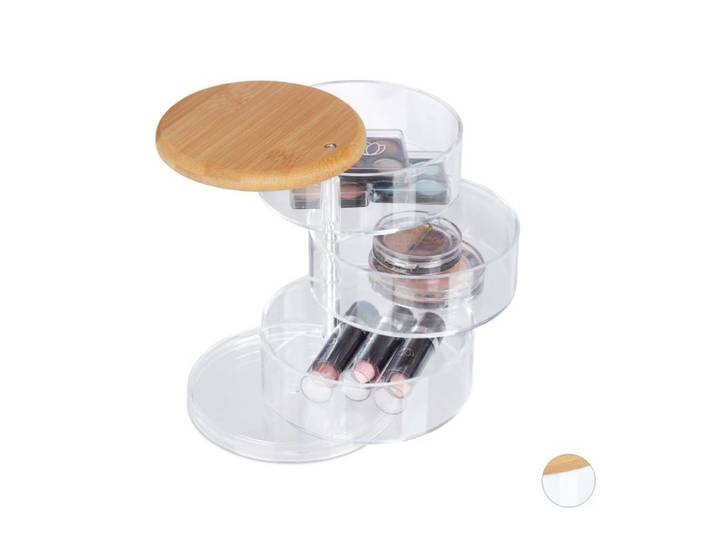 Relaxdays Make Up Organizer mit 3 Fächern