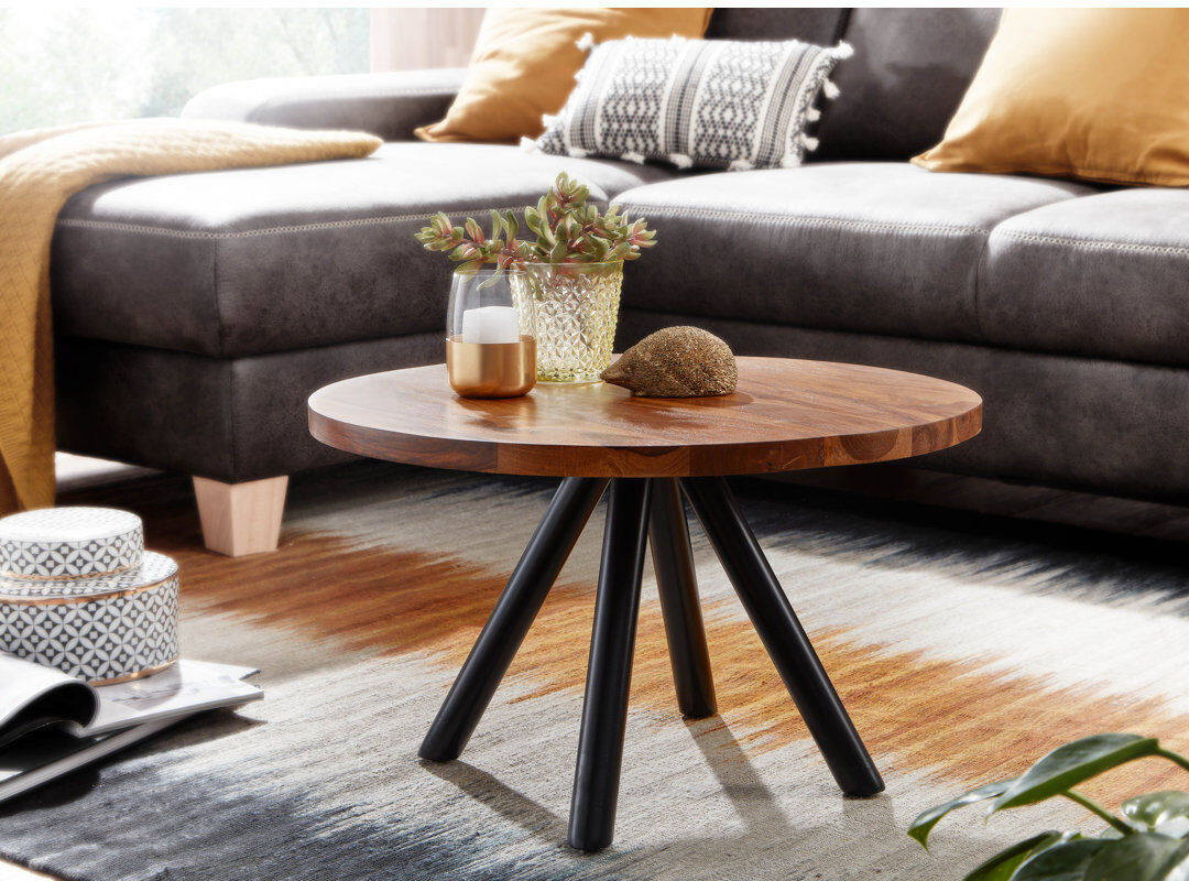 George Oliver Oppelo Coffee Table Brown 35cm H X 60cm W X 60cm D