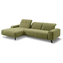 Segmüller Werkstätten Ecksofa Marlo02 Stoff Grün
