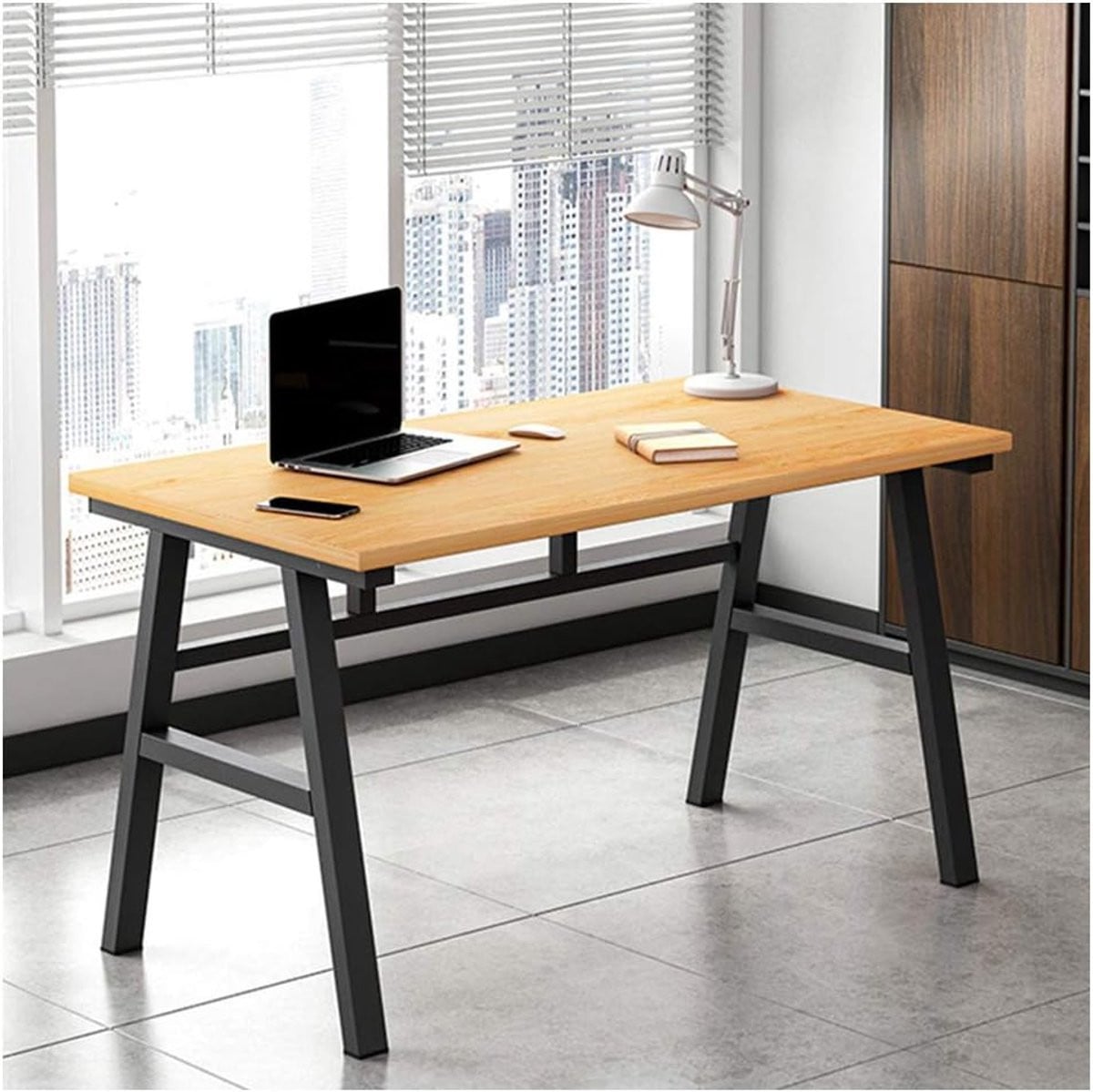 Computer Bureau Industriële Stijl Schrijftafel Werkstation Breedte: 80 cm