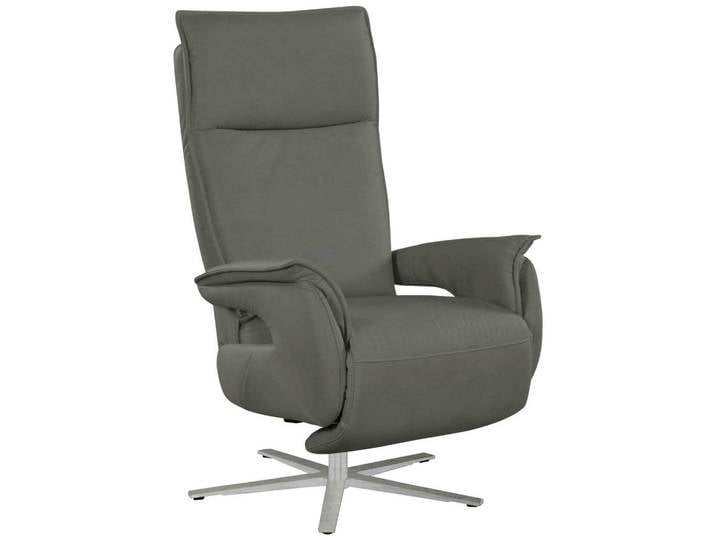 Livetastic Relaxsessel, Grau, Metall, 77x116x80 cm, Made in EU, Relaxfunktion, Wohnzimmer, Sessel, Relaxsessel