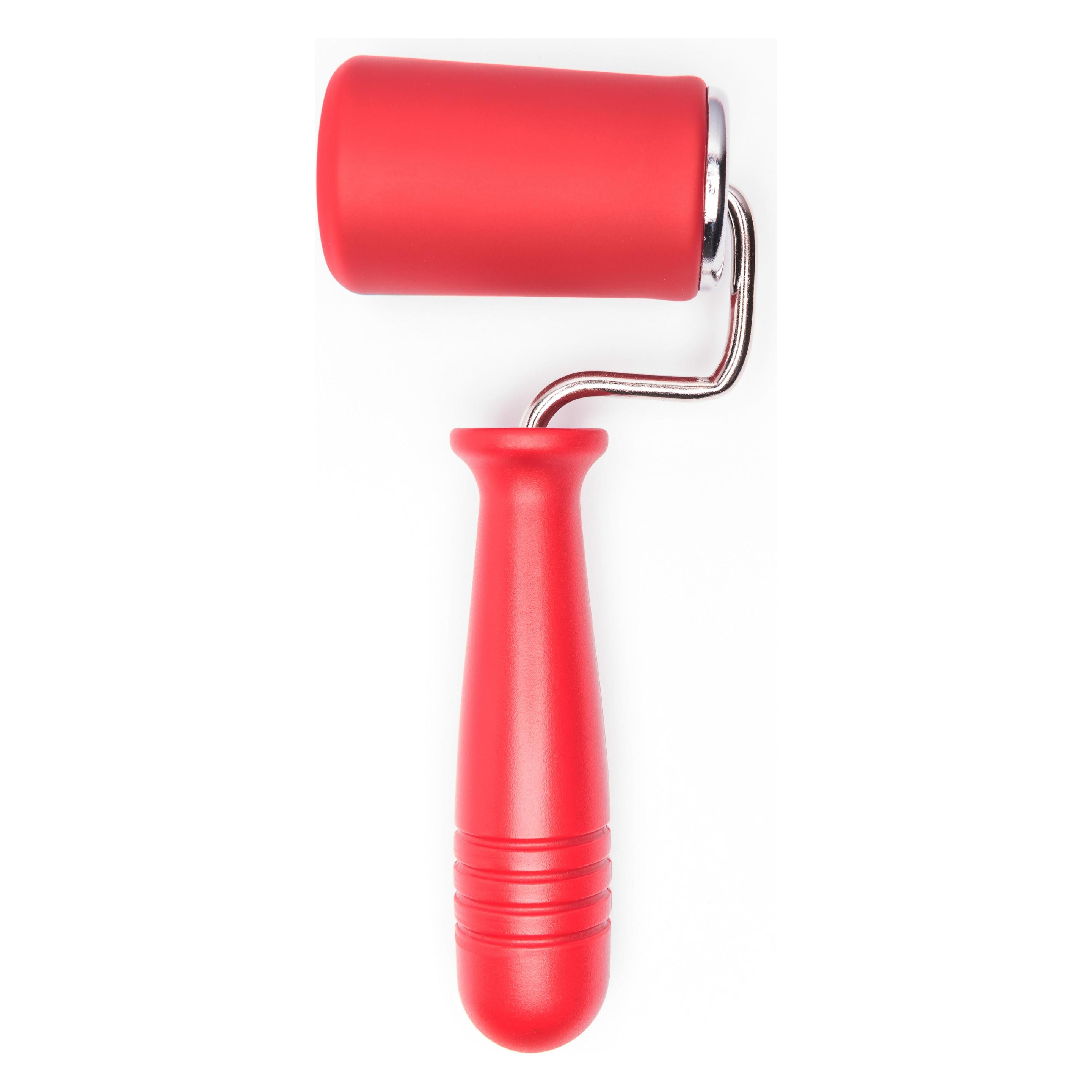 Kaiser Original Kaiserflex Red Teigausroller 4,5cm Teigrolle Silikon mit Metallkern (23 0068 6165)