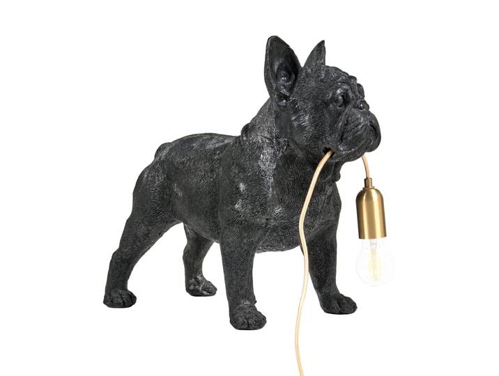 Lampe à poser chien noir