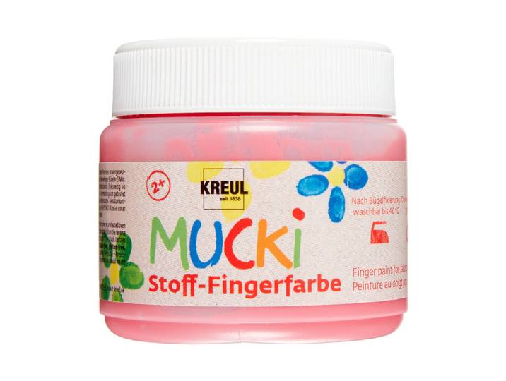 Kreul Mucki Stoff-Fingerfarbe Rot 150 ml
