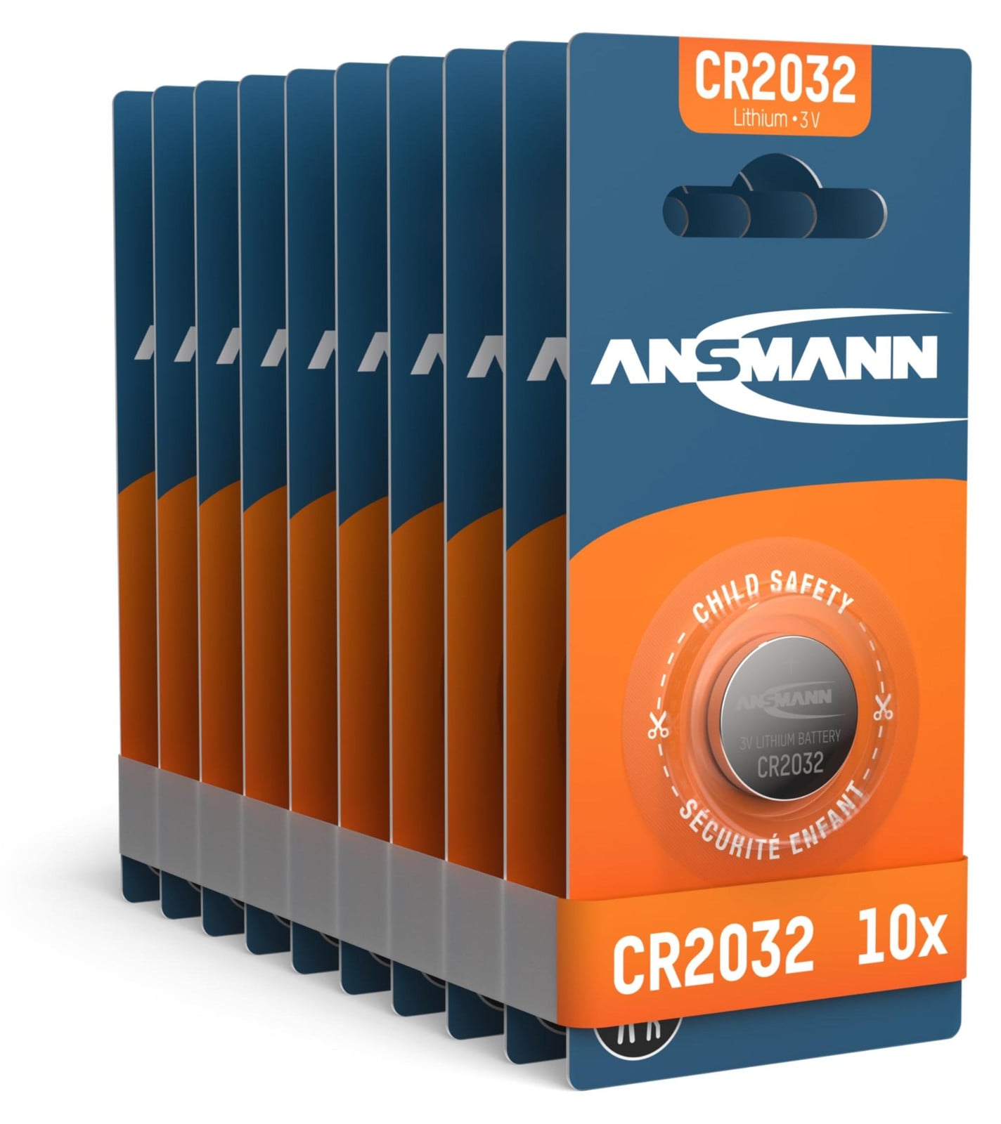 ANSMANN 10x CR2032 lithium knoopcelbatterij 3V