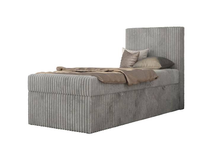 JUGENDBETT TILIO 90/200 - Hellgrau - H3 - Rechts Seite