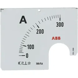 ABB SCL1/300 Wechselskala für AMT 1 Amperemeter SCL1-300 Wechselskala für AMT 1 2CSM110259R1041 SCL1300