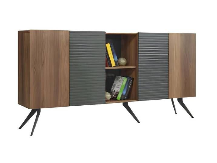 Xlmoebel Sideboard Vielseitiger Aufbewahrungsschrank in modernem Design aus Holz (Sideboard, Sideboard), Hergestellt in Europa