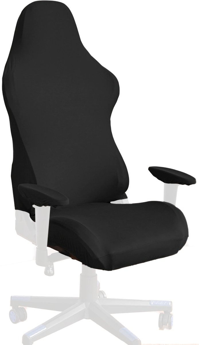 Somstyle Bureaustoelhoes Set met Armleuning Bescherming - Universeel - Zwart