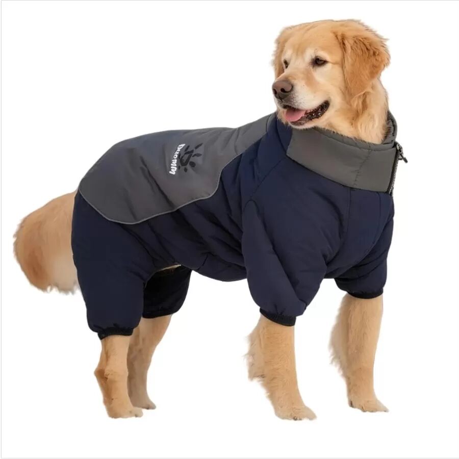 INF Wasserdichter, winddichter Hunde-Wintermantel - Verdickte, reflektierende, warme Baumwolljacke XL