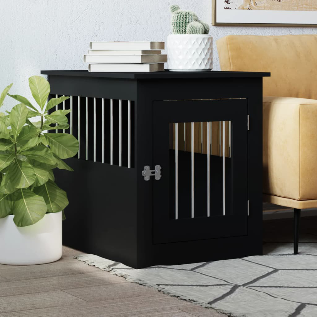 Archie & Oscar Pet Crate Black 65cm H x 55cm W x 75cm D